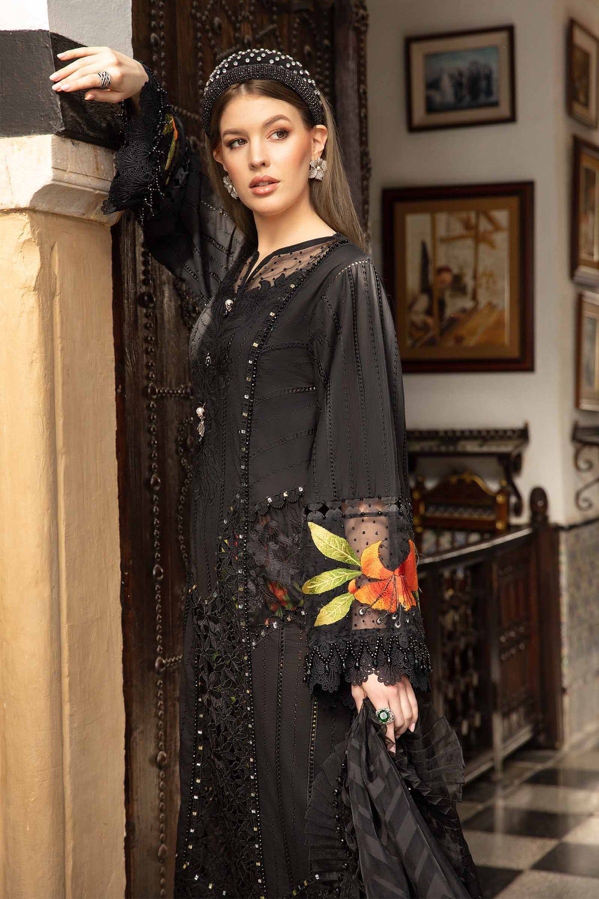 Maria B | Voyage a' Luxe Lawn | D-2408-B - House Of Anaya