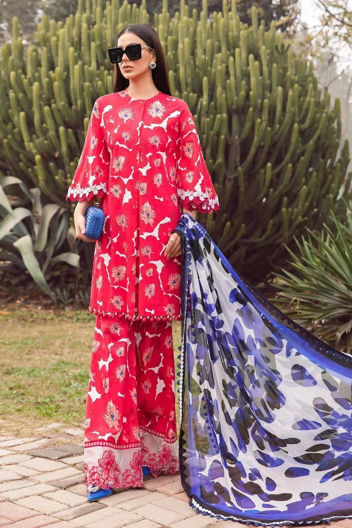 Maria B | M Prints Spring 24 | MPT-2112-A - House Of Anaya