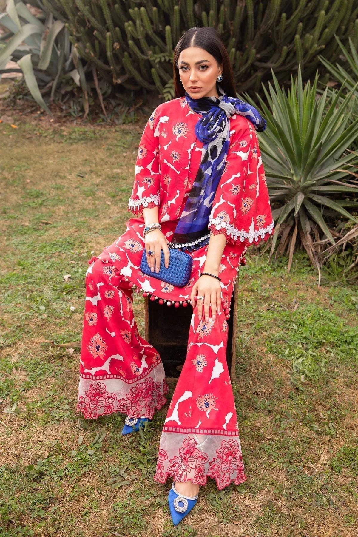 Maria B | M Prints Spring 24 | MPT-2112-A - House Of Anaya