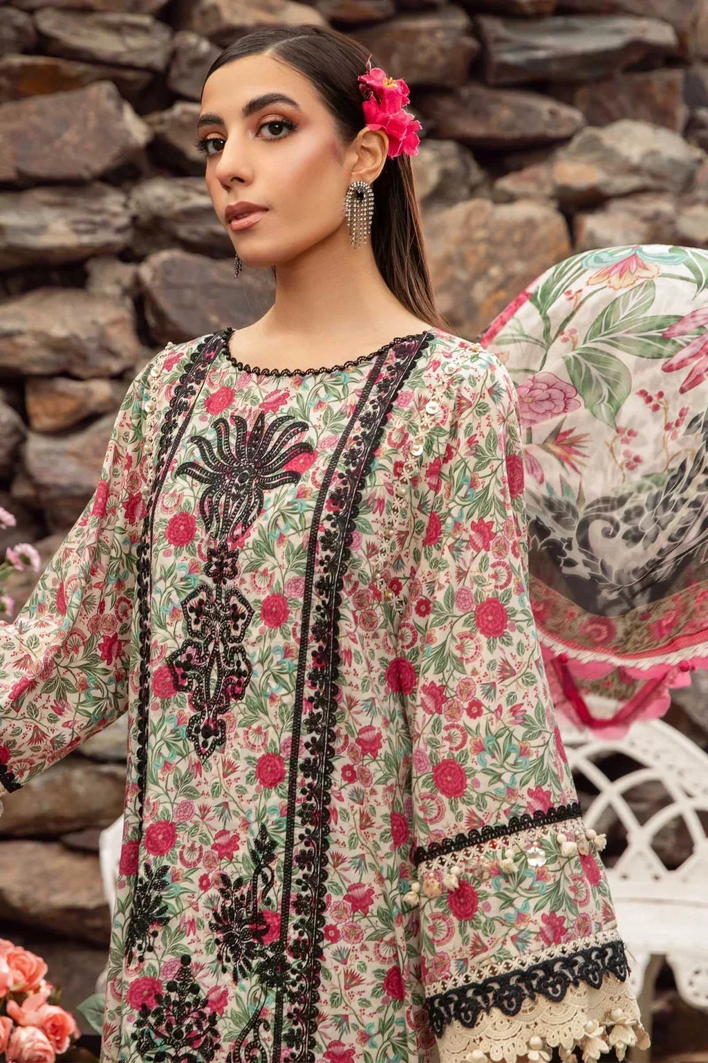 Maria B | M Prints Spring 24 | MPT-2113-A - House Of Anaya