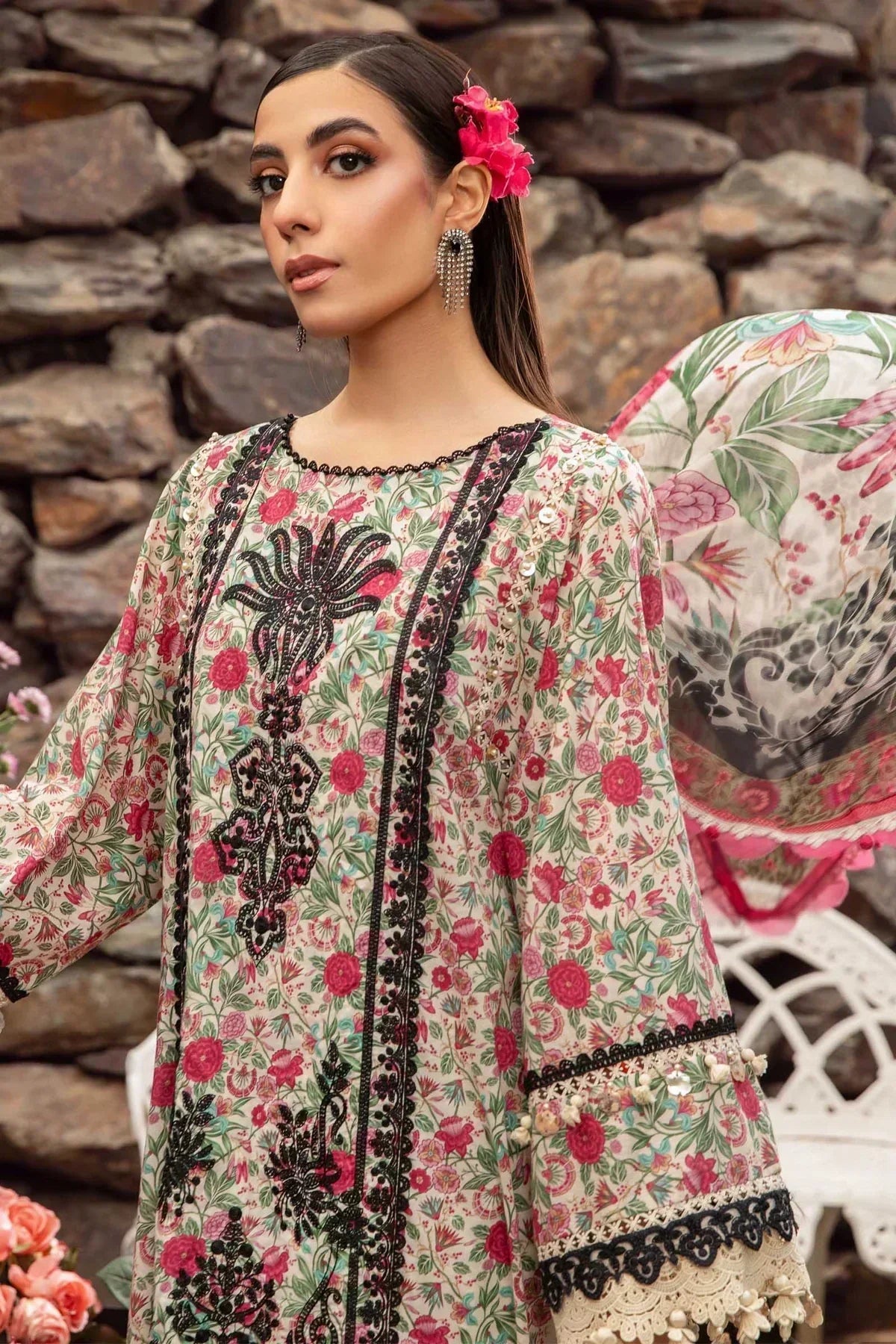 Maria B | M Prints Spring 24 | MPT-2113-A - House Of Anaya