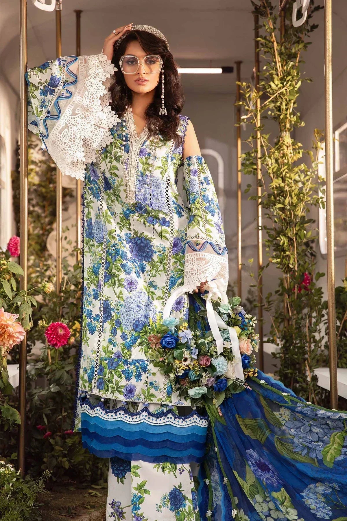 Maria B | M Prints Spring 24 | MPT-2102-B - House Of Anaya