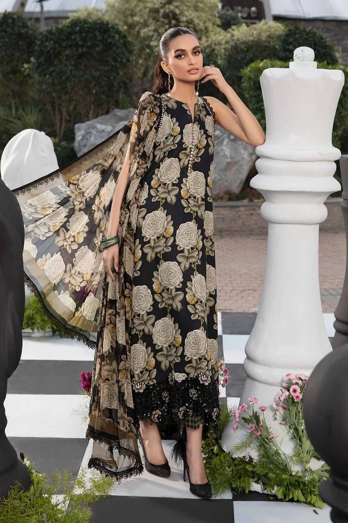 Maria B | M Prints Spring 24 | MPT-2103-B - House Of Anaya