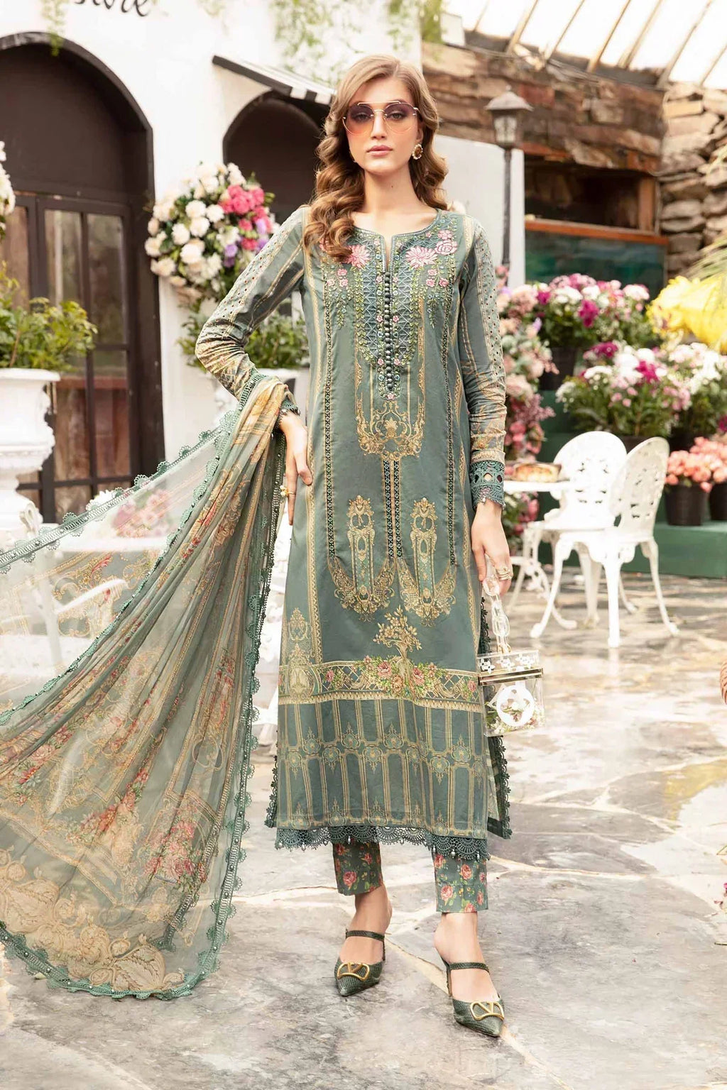 Maria B | M Prints Spring 24 | MPT-2104-B - House Of Anaya