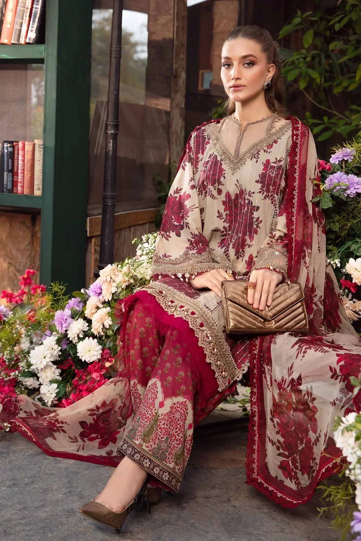 Maria B | M Prints Spring 24 | MPT-2110-A - House Of Anaya