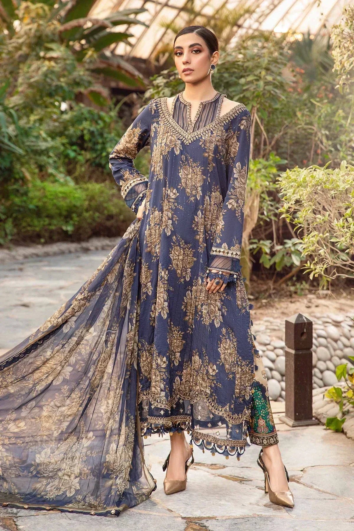 Maria B | M Prints Spring 24 | MPT-2110-B - House Of Anaya