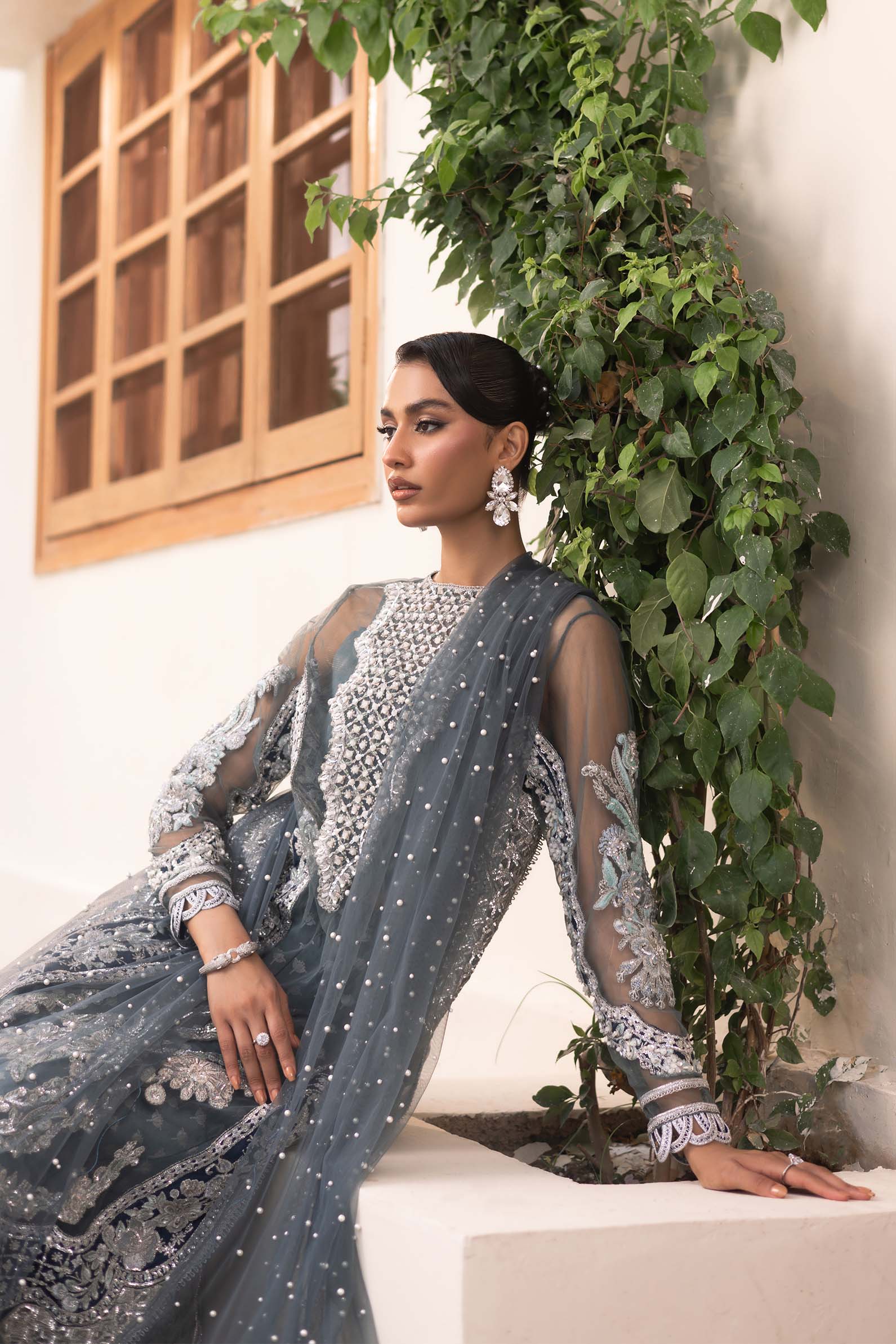 Maryam Hussain | Marwa Luxury Formals 24 | Zari - Riwayat-e-Khas