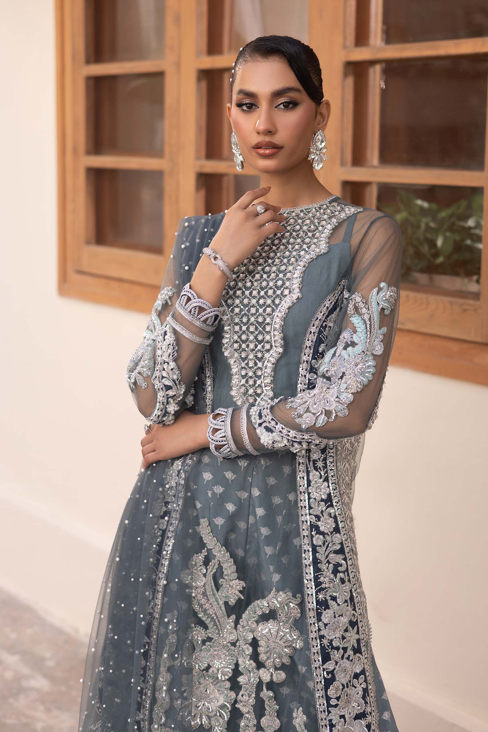 Maryam Hussain | Marwa Luxury Formals 24 | Zari - Riwayat-e-Khas