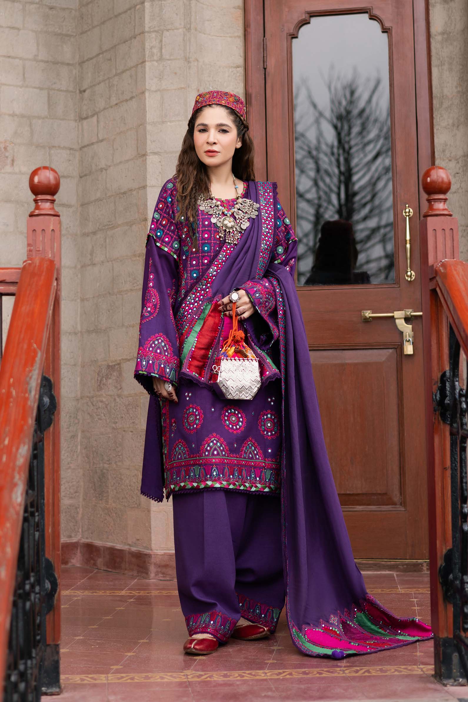 Maryam Hussain | Silk Edit |  Plum - Riwayat-e-Khas