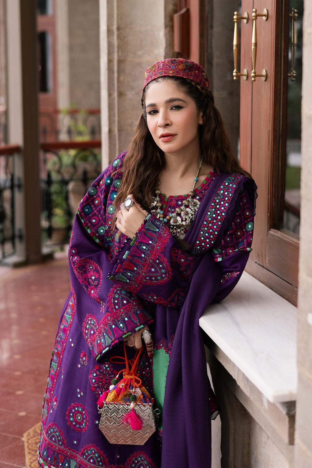 Maryam Hussain | Silk Edit |  Plum - Riwayat-e-Khas