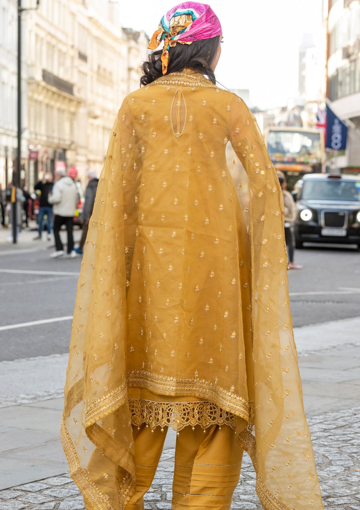 Meem | Luxury Eid Lawn 24 | MD-03 MUSTARD - Riwayat-e-Khas