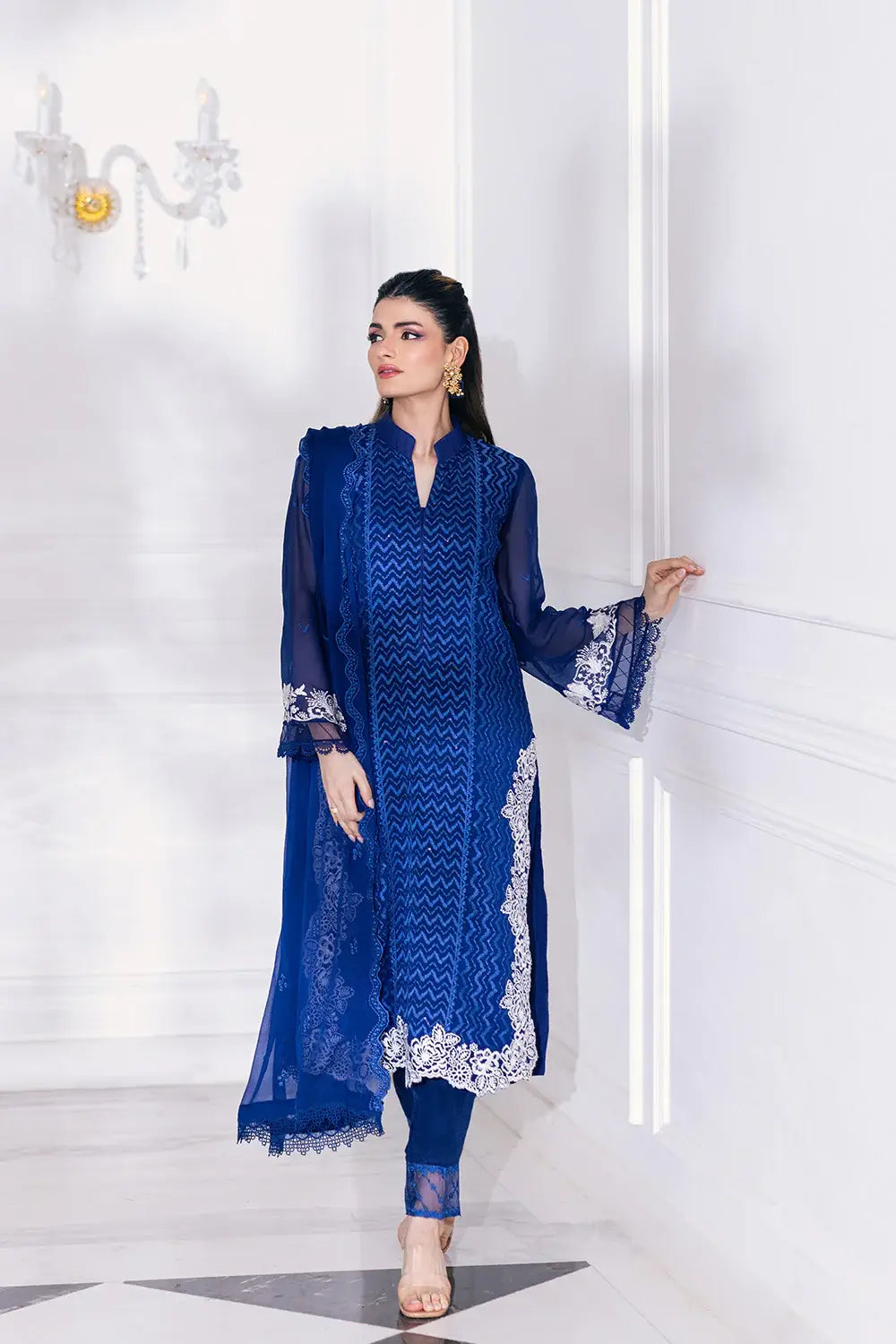 Azure | Embroidered Ensembles 23 | Mellow Breeze - Riwayat-e-Khas