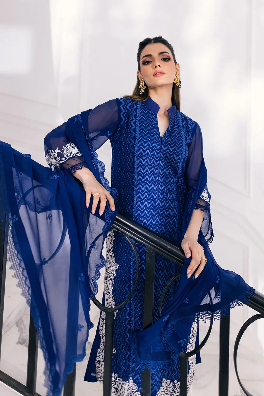 Azure | Embroidered Ensembles 23 | Mellow Breeze - Riwayat-e-Khas