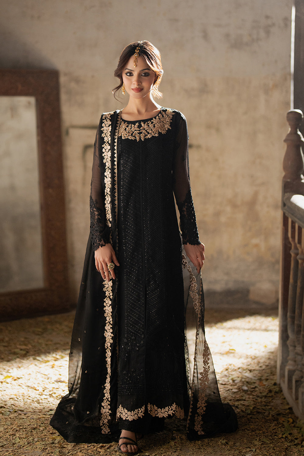Azure | Ensembles Embroidered Formals | Midnight Veil - Riwayat-e-Khas