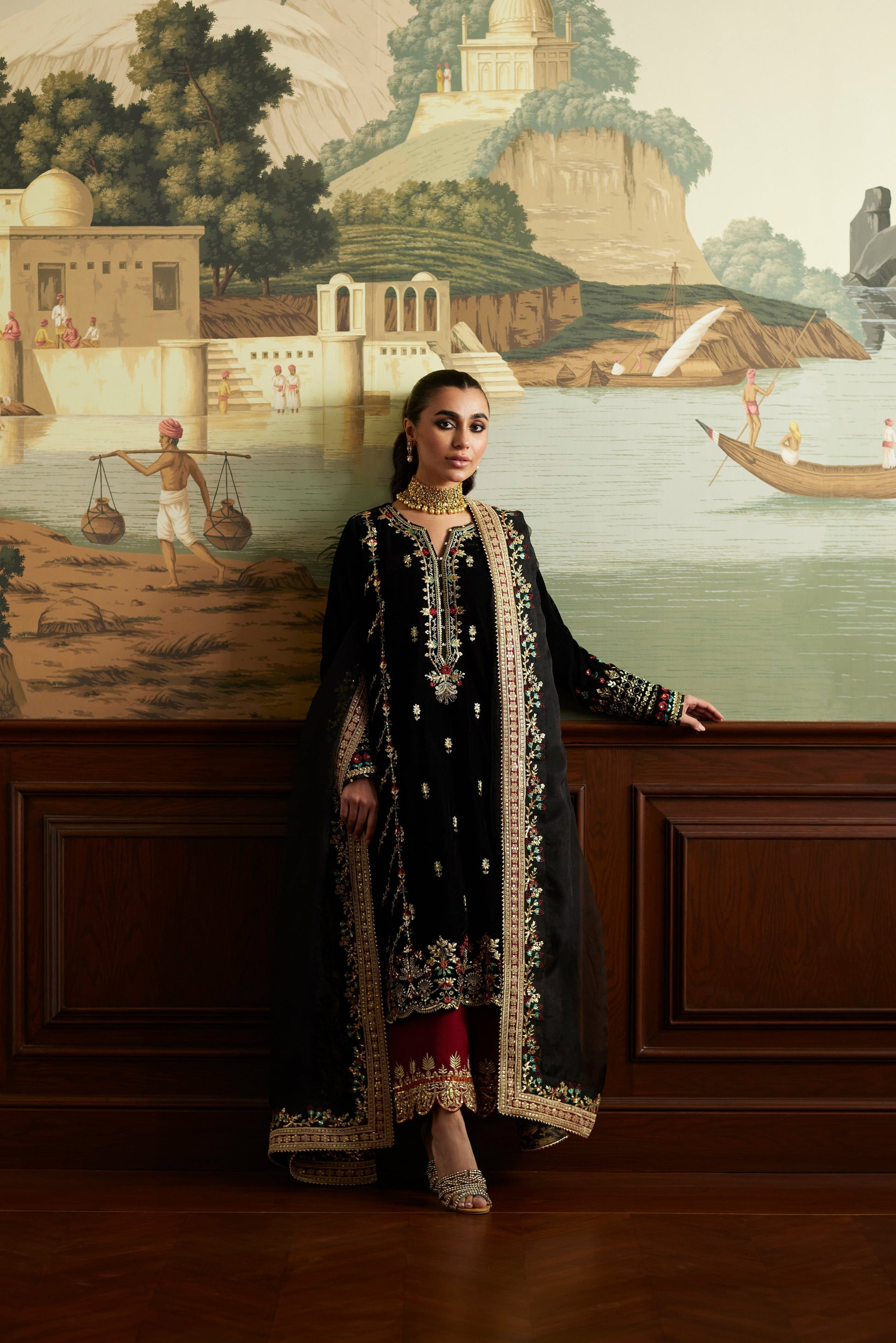 Mina Hassan | Velvet Luxe |  Jahan - Riwayat-e-Khas