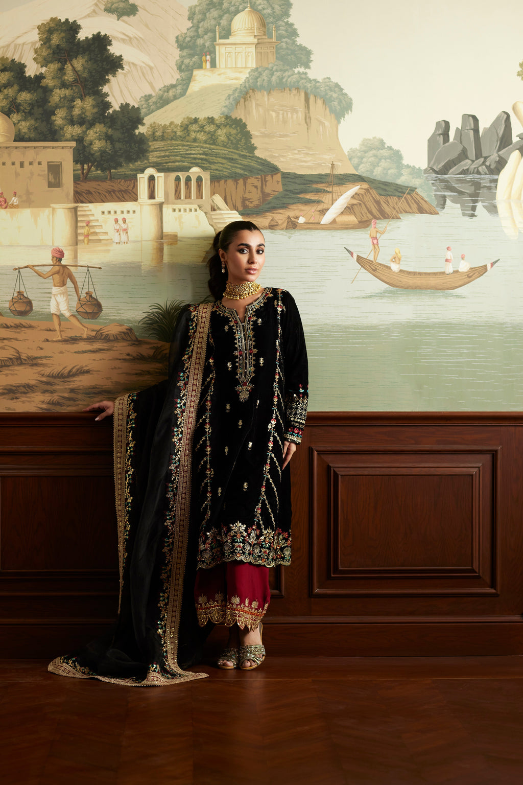 Mina Hassan | Velvet Luxe |  Jahan - Riwayat-e-Khas
