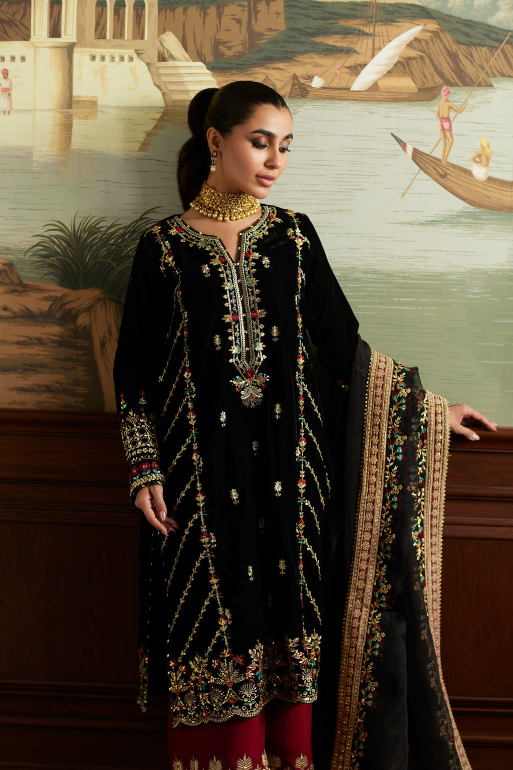 Mina Hassan | Velvet Luxe |  Jahan - Riwayat-e-Khas