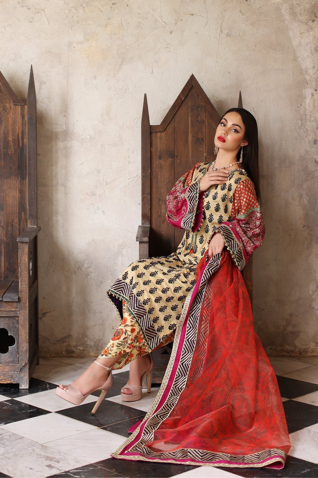 Mina Kashif | Festive Lawn | Amani - House Of Anaya