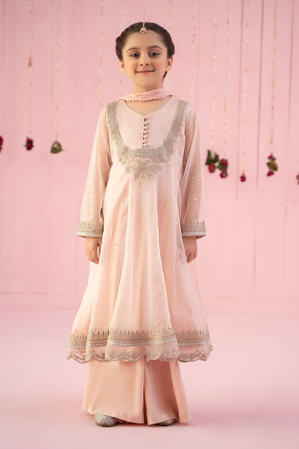 Maria B | 3 Piece Embroidered Organza Suit | MKS-EF24-19 - Libasekhas