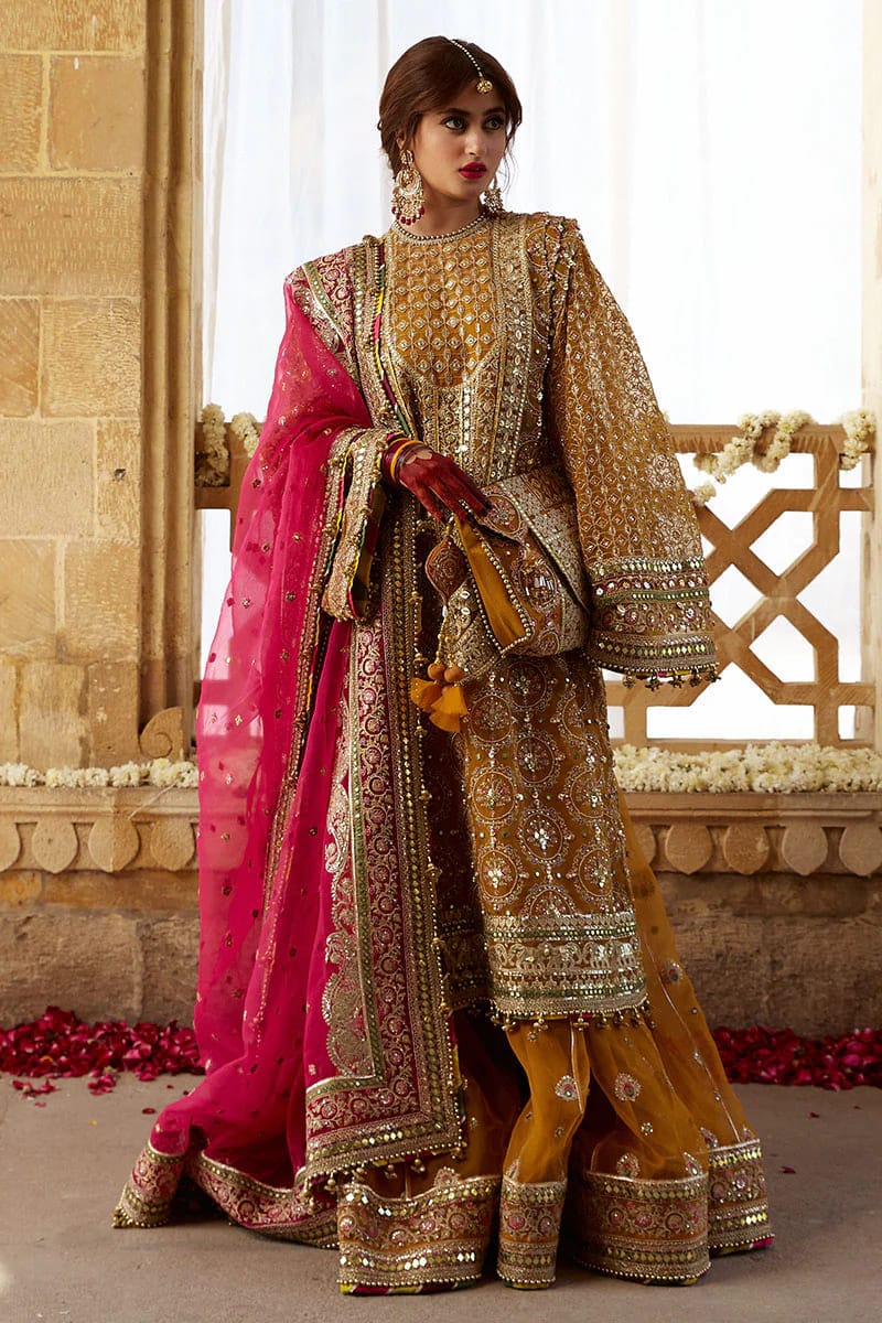 Mohsin Naveed Ranjha – MNR – KESARI – ZWU23-21 – Mustard - Riwayat-e-khas