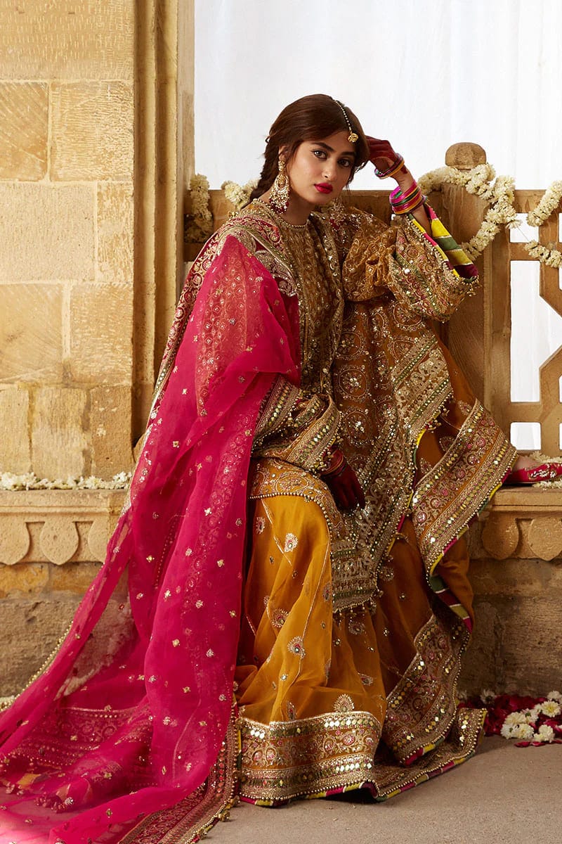 Mohsin Naveed Ranjha – MNR – KESARI – ZWU23-21 – Mustard - Riwayat-e-khas