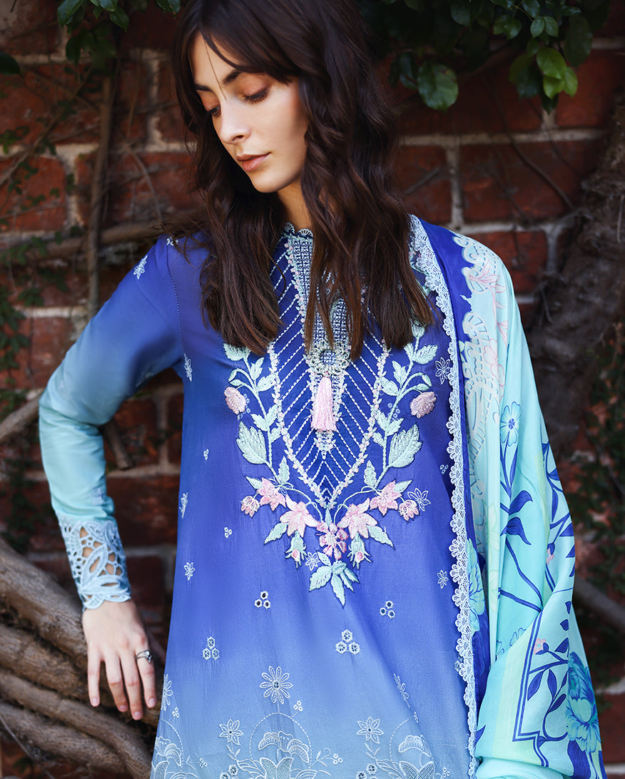 Mushq | Solace | Ombre Chikankari | Moonlit Ease