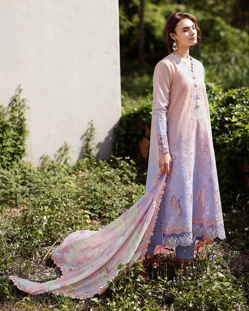 Mushq | Solace | Ombre Chikankari | Morning Veil