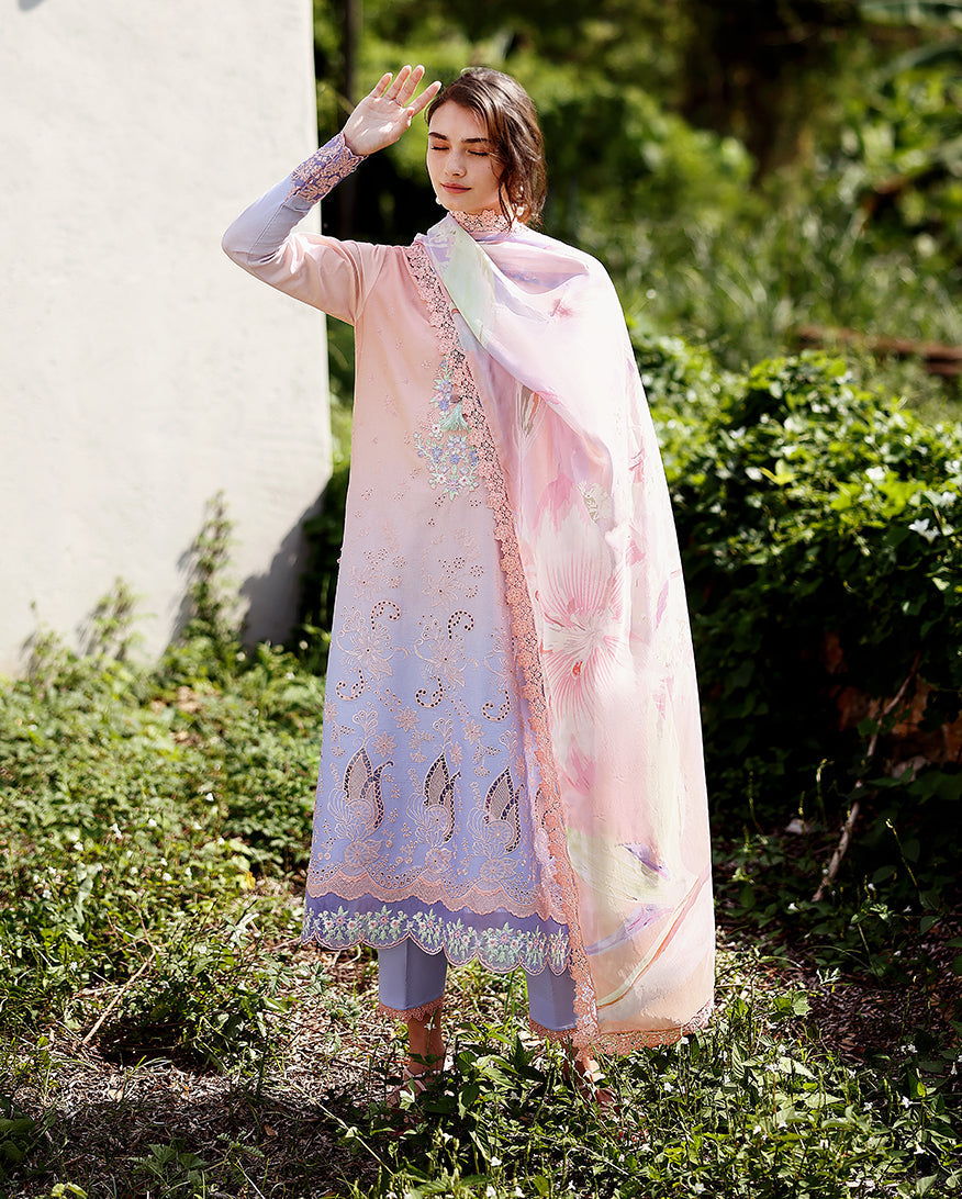 Mushq | Solace | Ombre Chikankari | Morning Veil