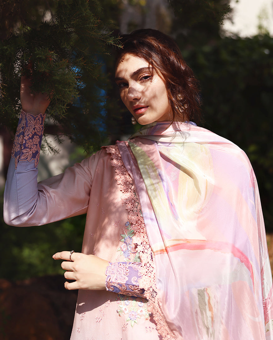 Mushq | Solace | Ombre Chikankari | Morning Veil
