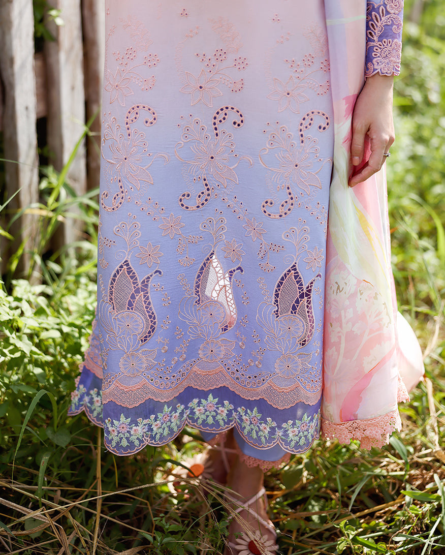 Mushq | Solace | Ombre Chikankari | Morning Veil