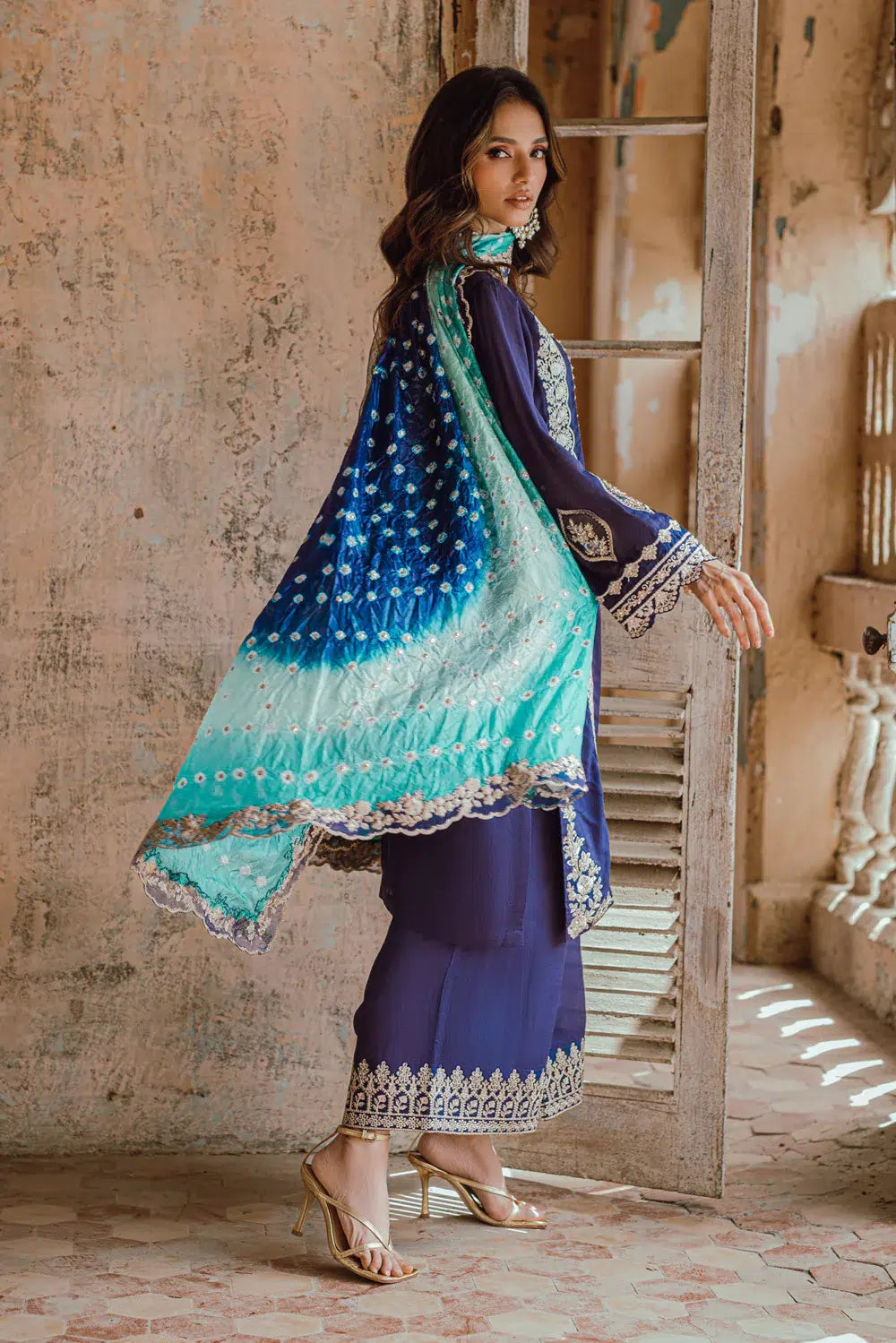 Azure | Embroidered Formals | Mystique Nova - Riwayat-e-Khas