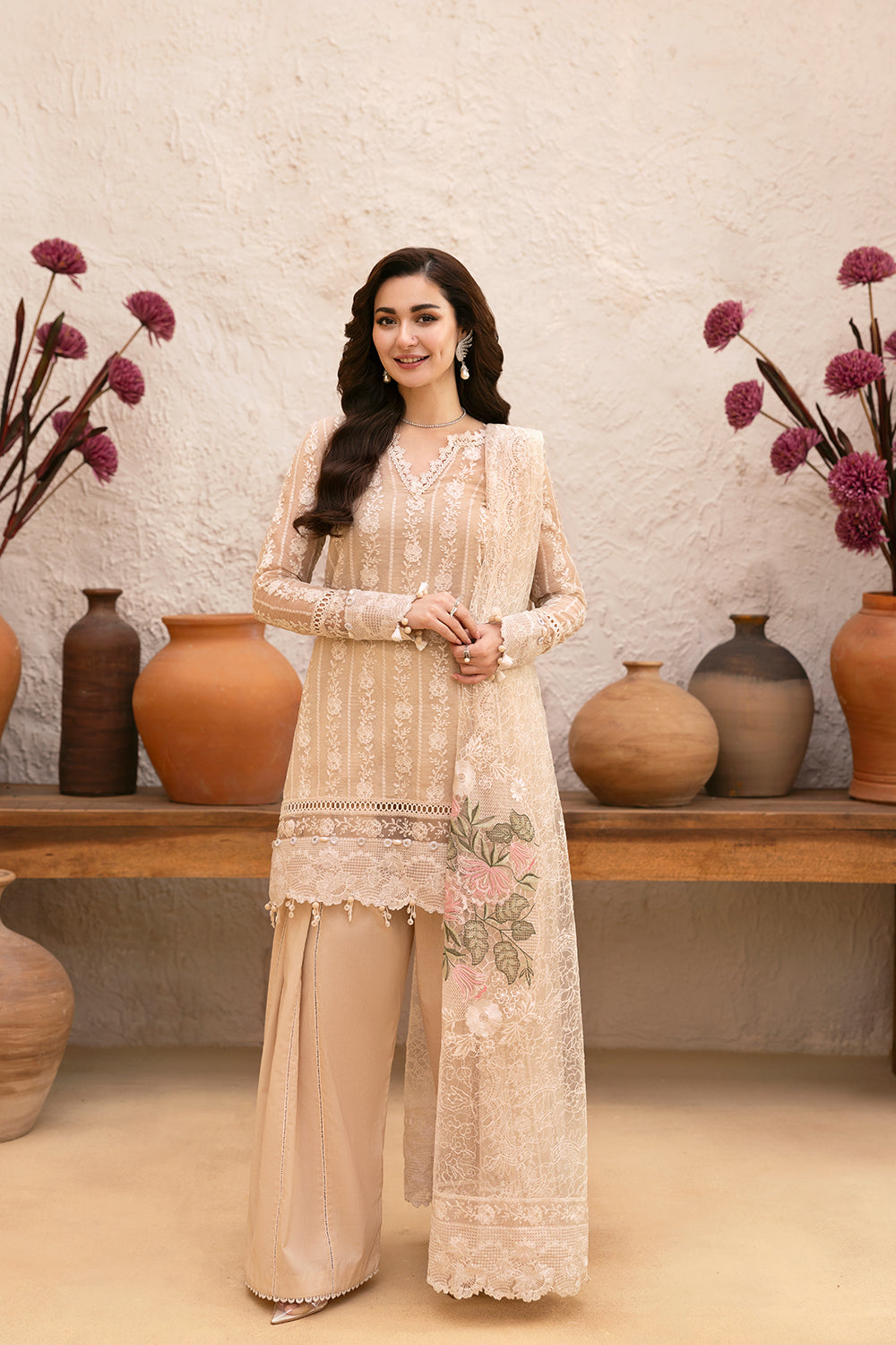 Saira Rizwan | Luxury Lawn 25 | MAYA-SRL25-06 - Riwayat-e-Khas