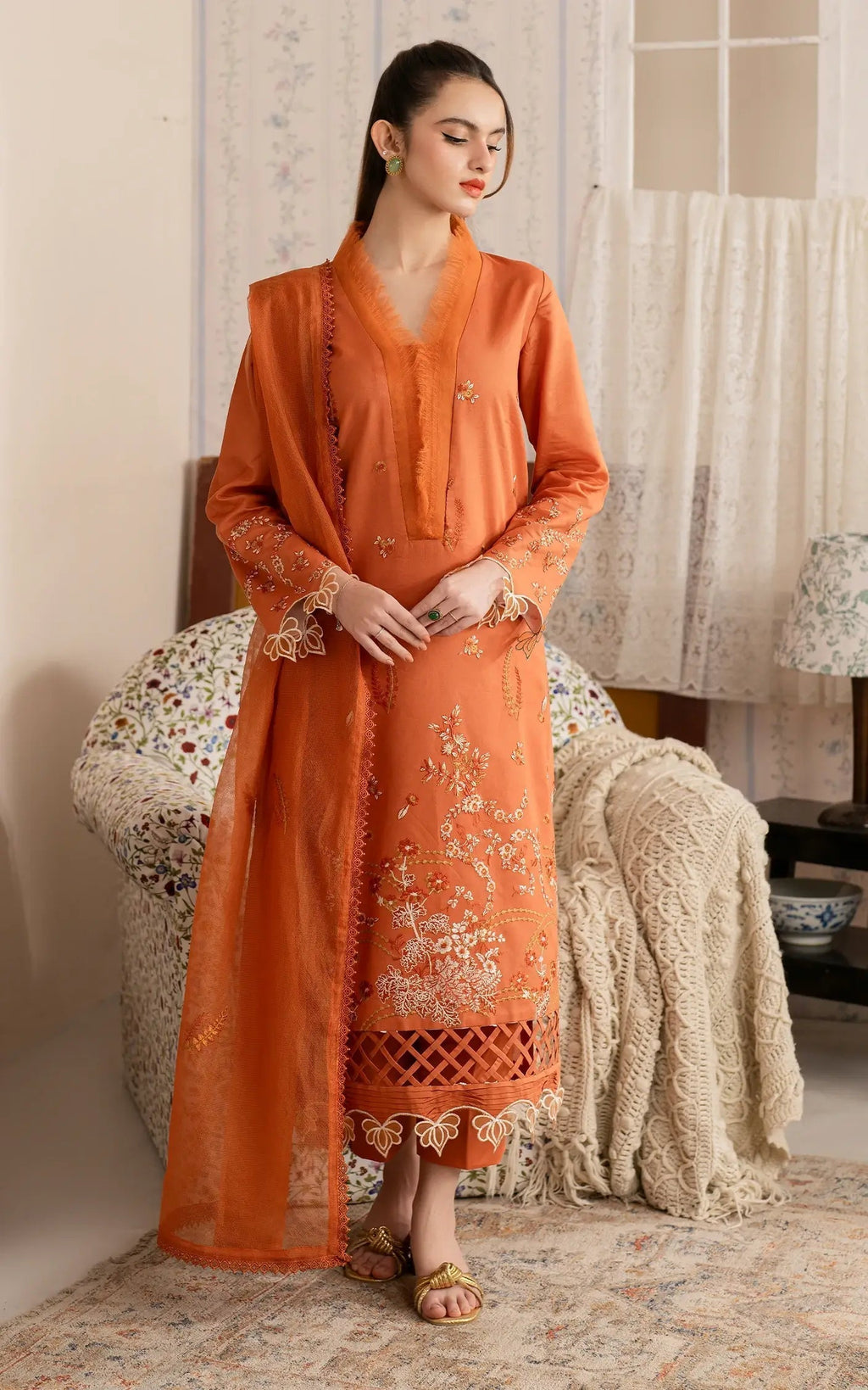 Asifa and Nabeel | Meraki Vintage 25 | Nargis (MVL25-19) - House Of Anaya