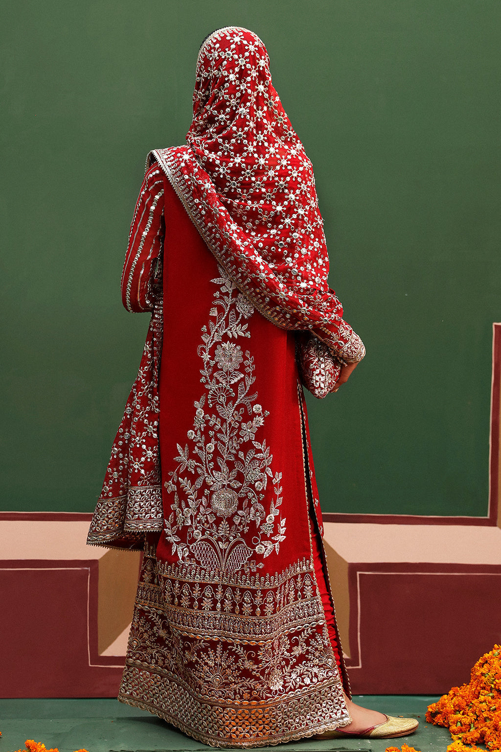 Afrozeh Shehnai Wedding Formal 3Pc Suit AFS-24-02 Nishat