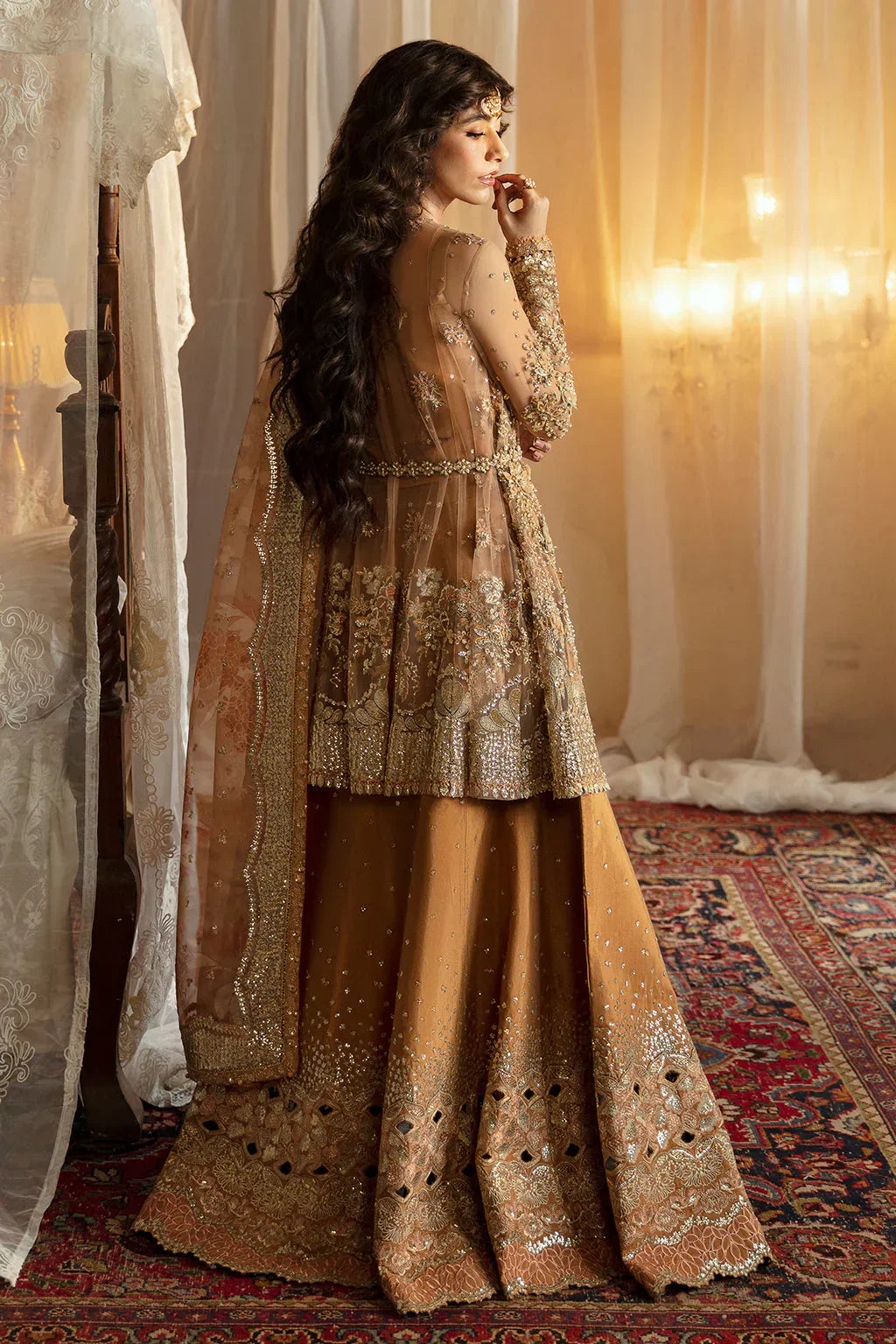 Hayat by Afrozeh Embroidered Net 3Pc Suit AFH-24-06 NOORAY