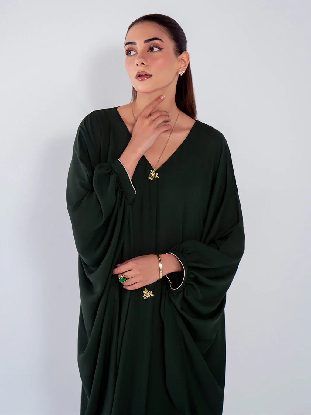 Hemstitch | Georgette Affair | Olive