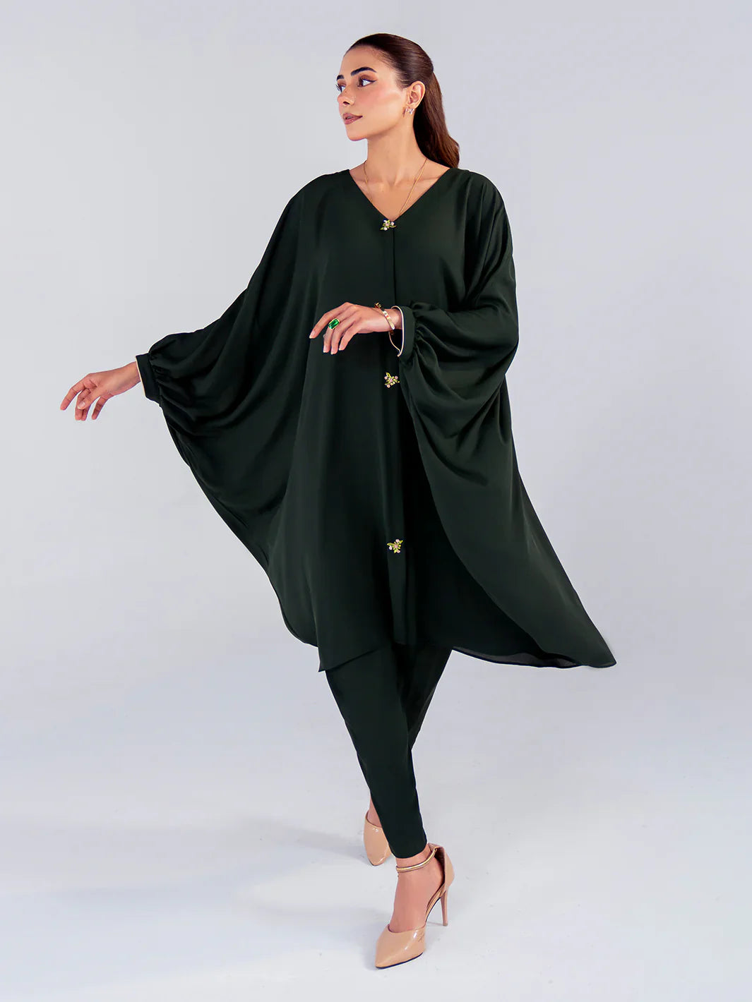 Hemstitch | Georgette Affair | Olive