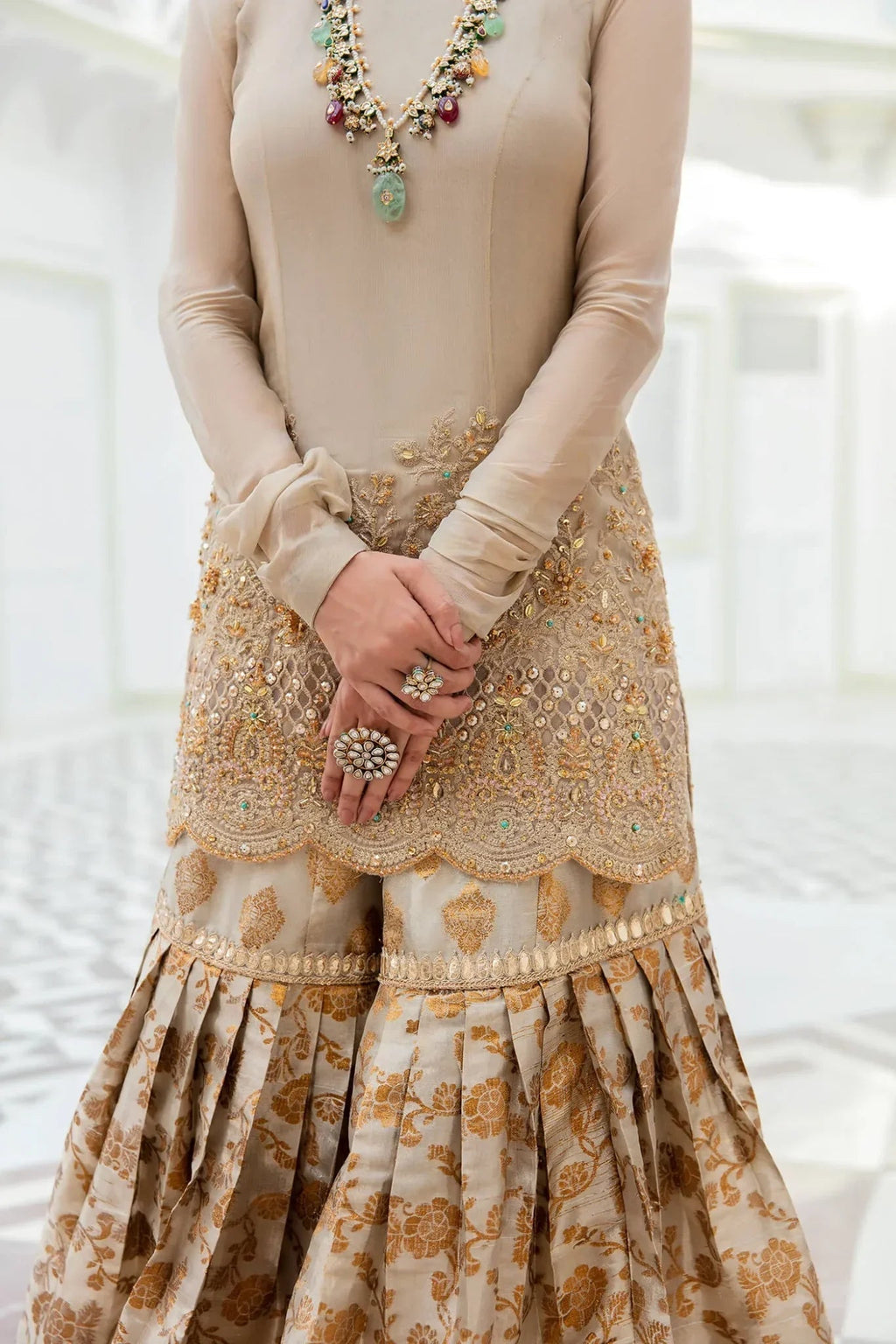 Musferah Saad | Symphony Wedding Formals | Majestic Opulence - Riwayat e Khas
