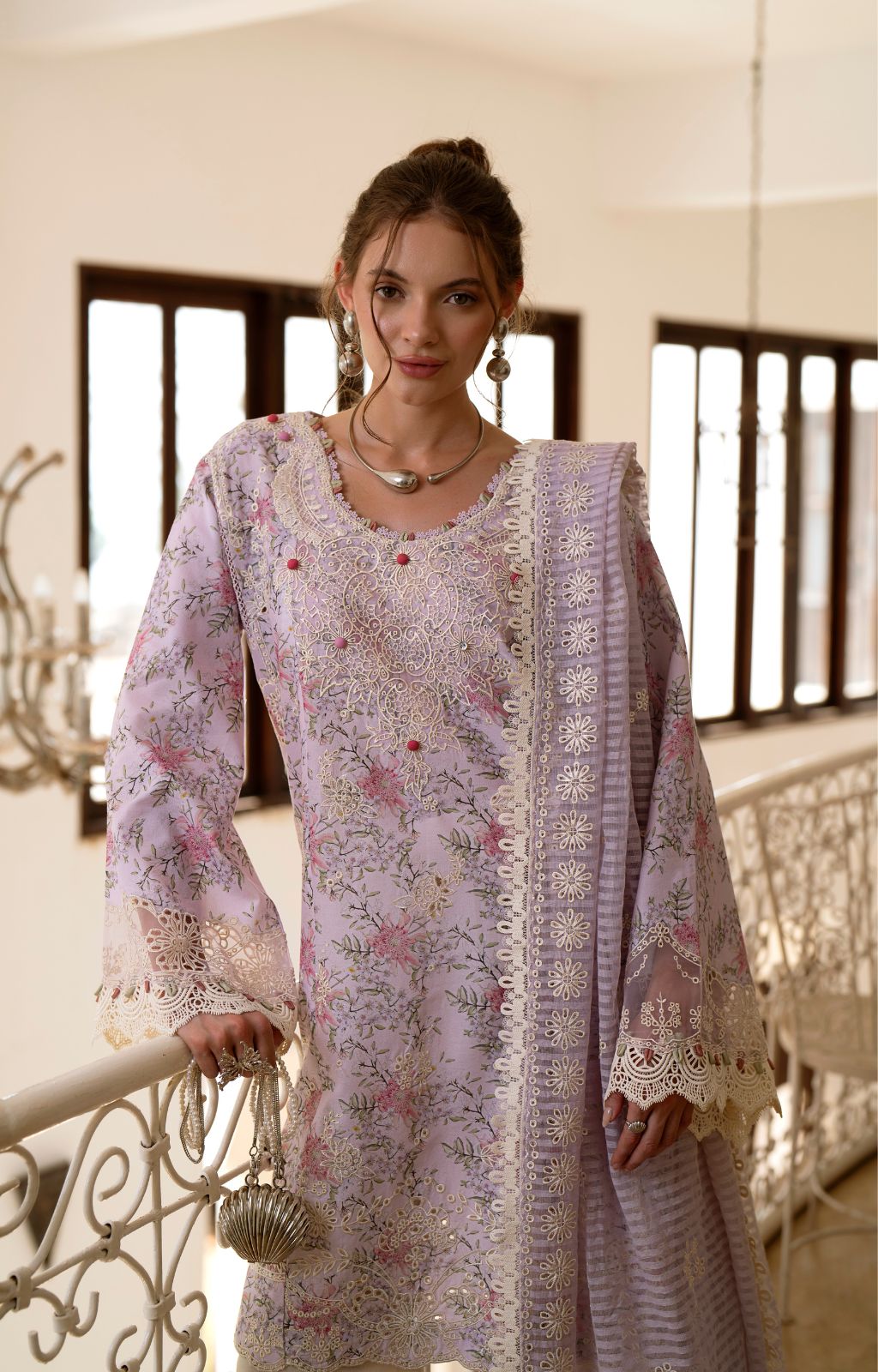 AJR Couture | Printakari Lawn 25 | Pearl