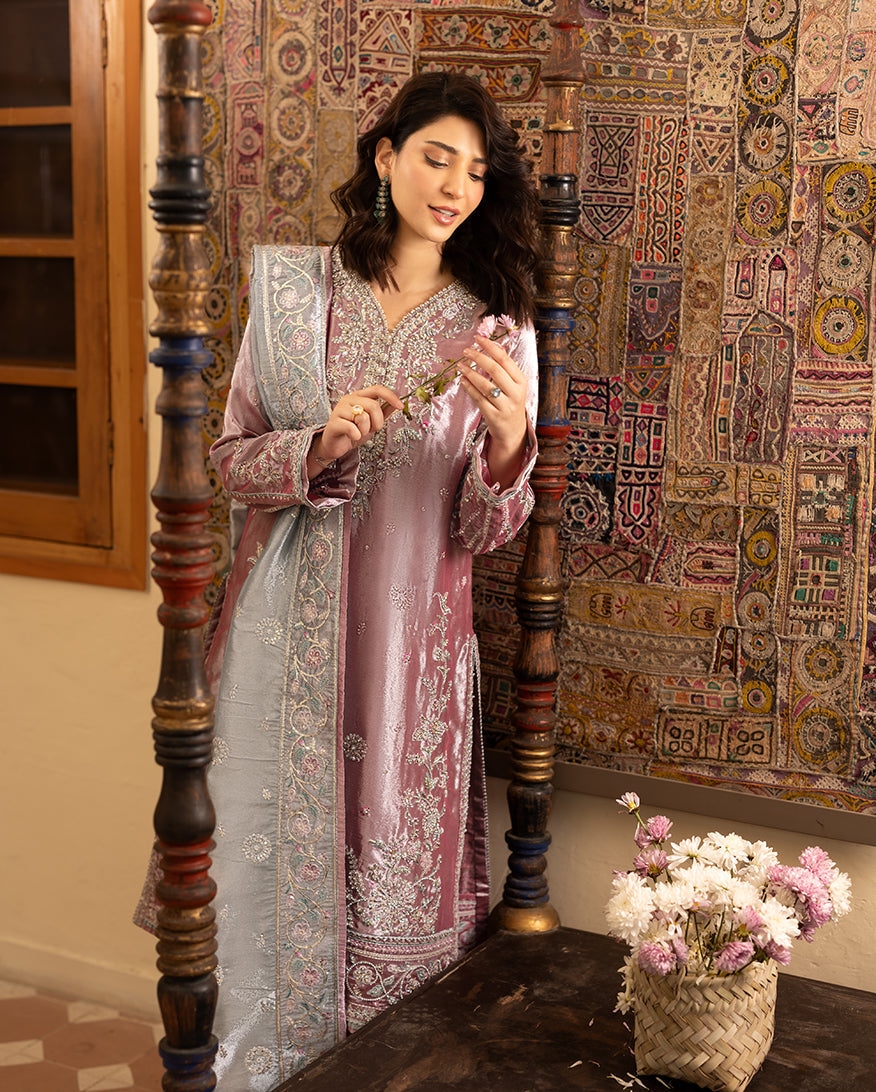 Mushq | Sunehri Lama Silk | Periwesh