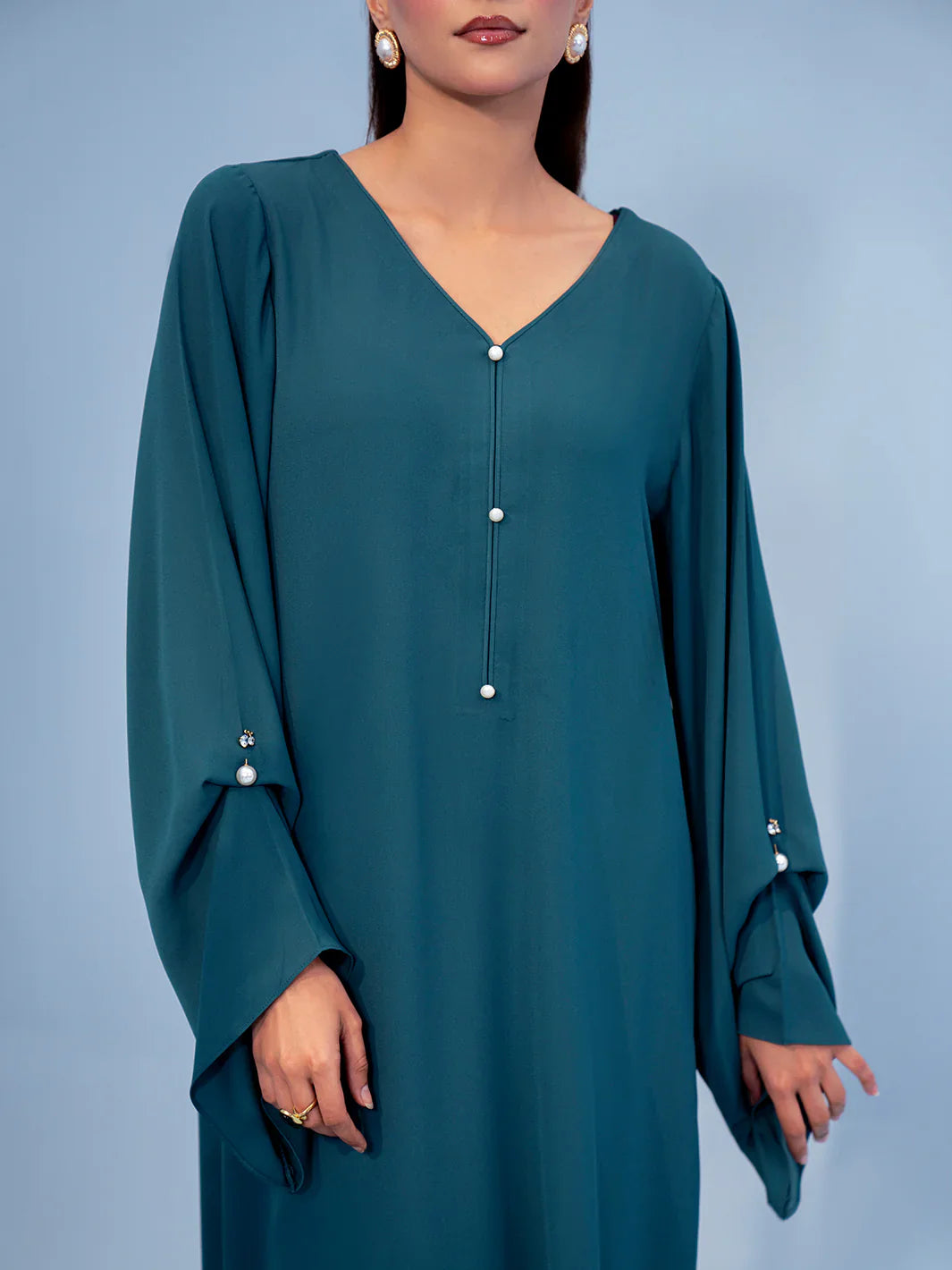 Hemstitch | Georgette Affair | Persian Blue