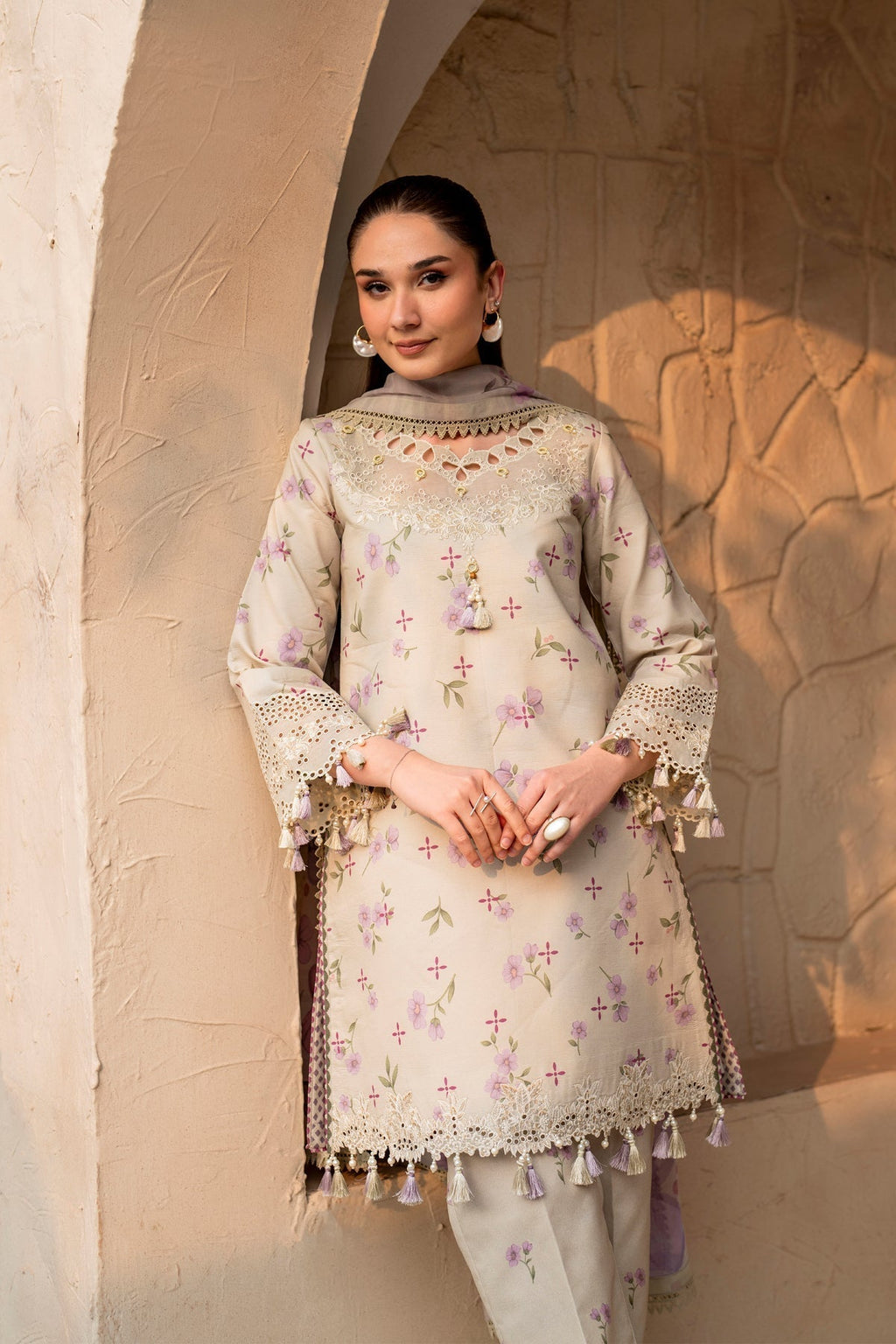 Alizeh | Levana Lawn | Pesto - House Of Anaya