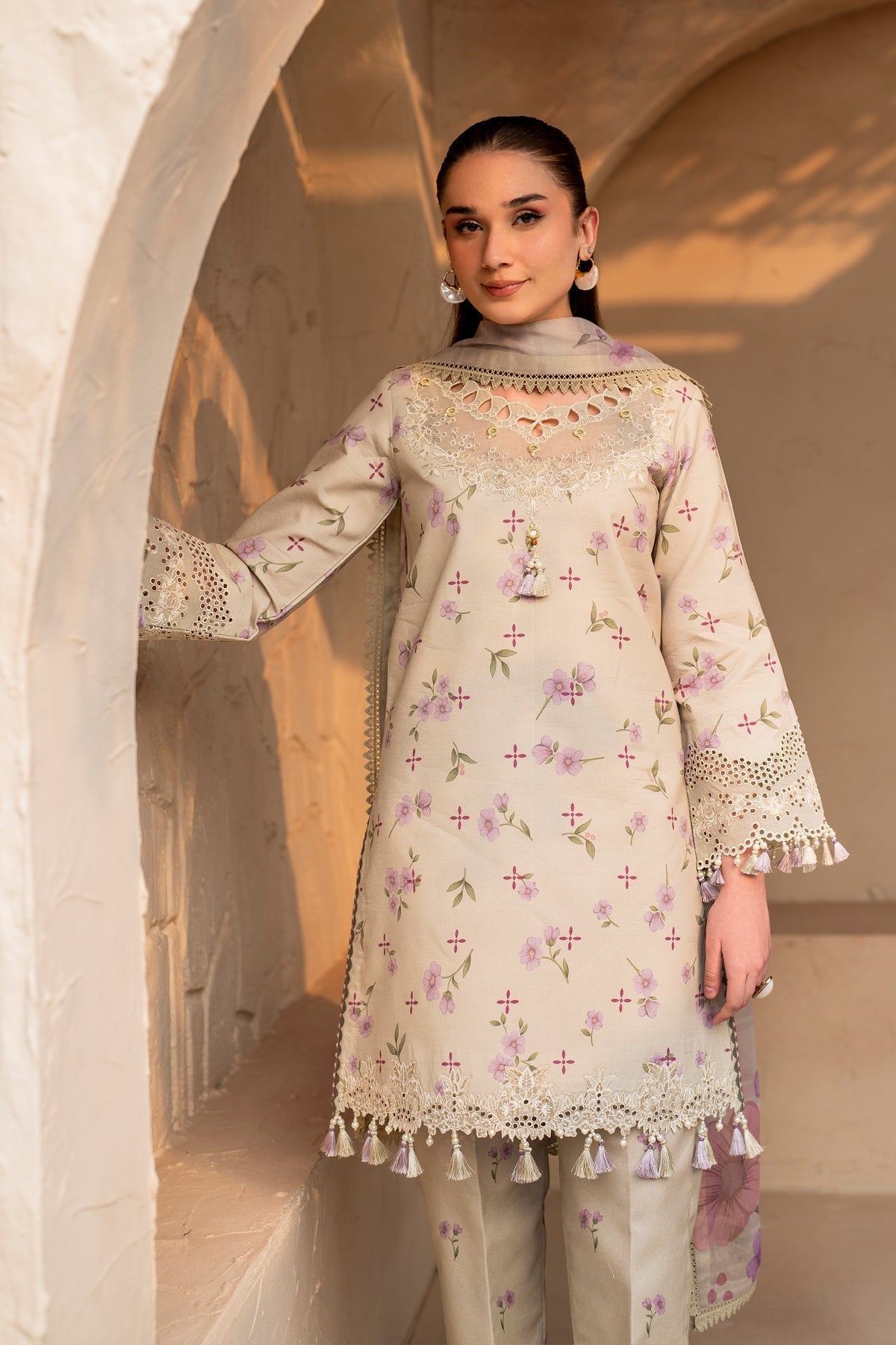 Alizeh | Levana Lawn | Pesto - House Of Anaya