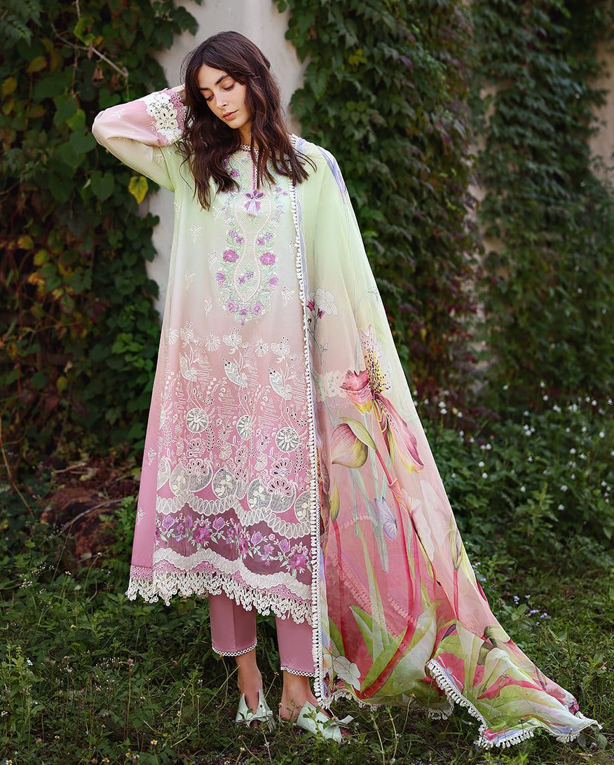 Mushq | Solace | Ombre Chikankari | Petal Pull