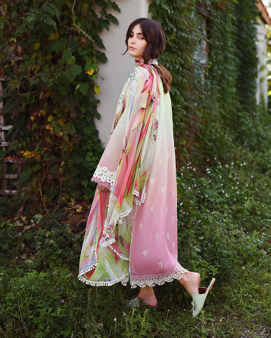 Mushq | Solace | Ombre Chikankari | Petal Pull