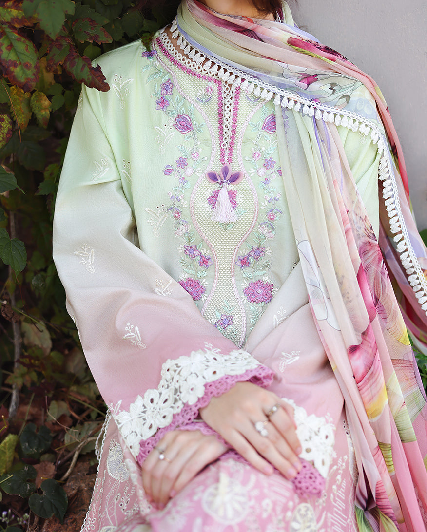 Mushq | Solace | Ombre Chikankari | Petal Pull