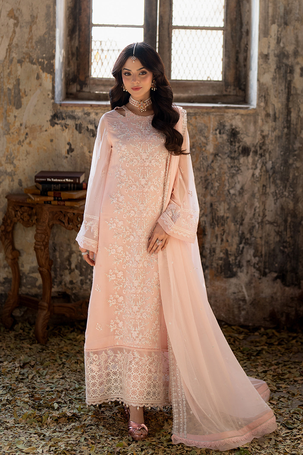 Azure | Ensembles Embroidered Formals | Pink Mirage - Riwayat-e-Khas