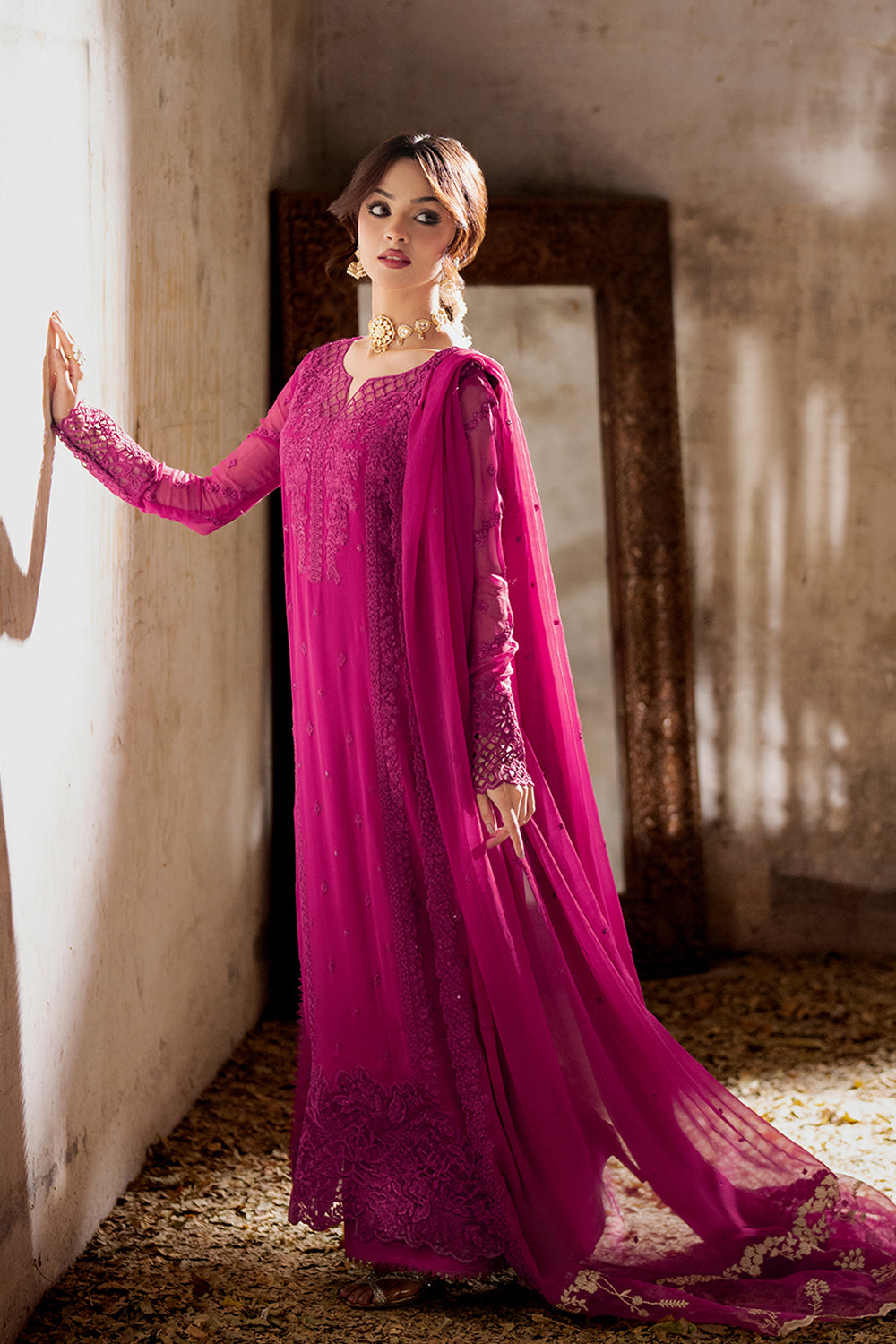 Azure | Ensembles Embroidered Formals | Plum Reverie - Riwayat-e-Khas