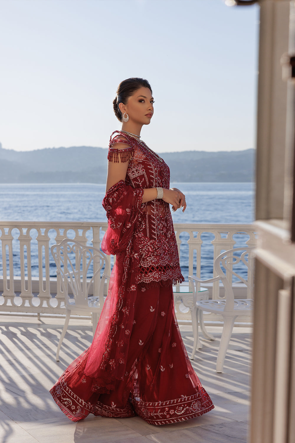 Lumiere By Saira Rizwan Embroidered Net 3Pc Suit SR-06 - Riwayat-e-khas
