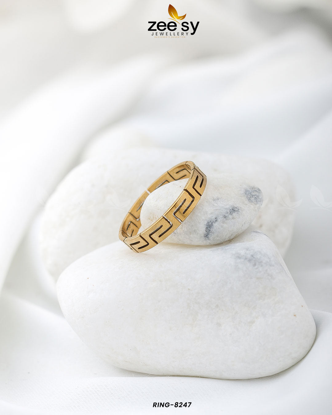 Maze Pattern Ring-8247 - Libasekhas